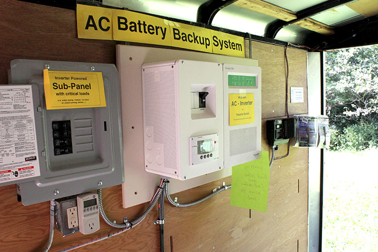 DDCS displays a battery backup system at a local event.