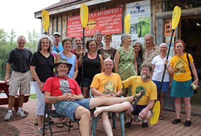 North Quabbin Garlic and Arts Festival crew on a kayaking excursion.